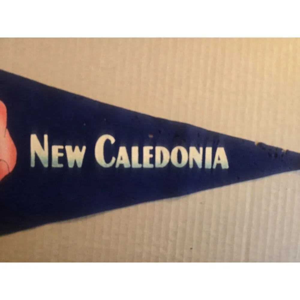 New Caledonia Felt Pennant World War 2 Era Pacific Island 15